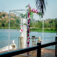 Lakeside Birthday celebration setup